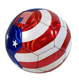 【中古】【未使用・未開封品】USAアメリカ国旗サッカーボール夏アウトドアスポーツサッカーボールサイズ5?。