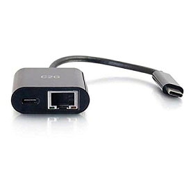 【中古】【未使用・未開封品】C2G 29749 USB Cアダプターとイーサネットアダプター 電源付き ブラック