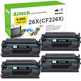 【中古】【未使用・未開封品】AZTECH互換トナーカートリッジ交換HP cf226?X 26?Xバリエーション High Yield-4 pack ブラック