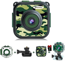 【中古】【未使用・未開封品】(Green) - Prograce Kids Digital Video Camera 1080P