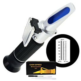 【中古】【未使用・未開封品】ビールブリックス＆ATCオプティックデュアルスケール付き比重屈折計0?32％ブリックス1.000-1.120SGワイン麦汁ビール醸造フルーツジュースホップ
