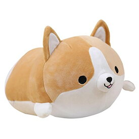 【中古】【未使用・未開封品】(30cm , Brown) - Levenkeness Corgi Dog Plush Pillow, Soft Cute Shiba Inu Akita Stuffed Animals Toy Gifts (brown, 30cm )
