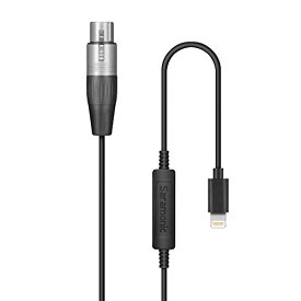 【中古】【未使用・未開封品】サラモニックLC-XLR 3ピンXLR（メス）マイクとiPhone 7、iPhone 7plus、iPhone X、iPhone 8、iPad用のLightning Microphone Adapter