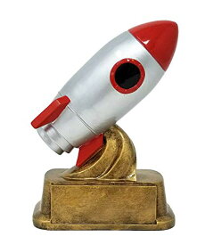 【中古】【未使用・未開封品】Decade Awards ロケットシップトロフィー クラシック宇宙船アワード 高さ6インチ リクエストに応じて刻印プレート