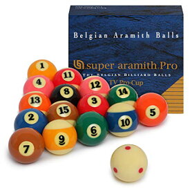 【中古】【未使用・未開封品】Aramith Super Pro-Cup TV Billiard Pool Ball Set 5.7cm