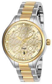 【中古】【未使用・未開封品】Invicta Women's 27435 Angel Quartz 3 Hand Gold Dial Watch