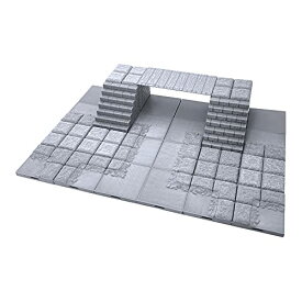 【中古】【未使用・未開封品】EnderToys Locking Dungeon Tiles - Bridge Over Lava, 1/72 (28mmスケール) 3Dプリント ミニチュア 地形風景 プラモデルキット RPG用