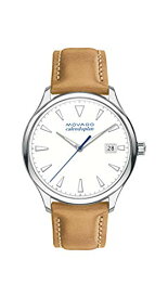 【中古】【未使用・未開封品】Movado レディース ヘリテージ ステンレススチールウォッチ インデックス ダイヤル ブラウン/ホワイト (モデル 3650065)