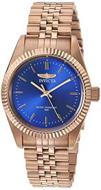【中古】【未使用・未開封品】Invicta Women's Specialty Rose Gold-Tone Steel Bracelet & Case Quartz Blue Dial Analog Watch 29415