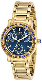 【中古】【未使用・未開封品】Invicta Women's Angel Gold-Tone Steel Bracelet & Case Quartz Blue Dial Analog Watch 29116