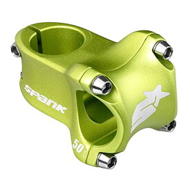 【中古】【未使用・未開封品】SPANK スパイクレース 2ショットピーン アルマイト MTB 自転車ステム (グリーン 50mm) 軽量で強力な合金ステム マウンテンバイク ステムショート
