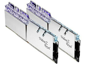 【中古】【未使用・未開封品】G.SKILL Trident Z ロイヤルシリーズ シルバー 32GB (2 x 16GB) 288ピン RGB DDR4 3000 (PC4 24000) DIMM F4-3000C16D-32GTRS