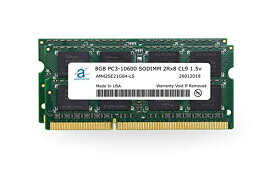 【中古】【未使用・未開封品】Adamanta 16GB (2x8GB) ノートパソコンメモリアップグレード DDR3 1333Mhz PC3-10600 SODIMM 2Rx8 CL9 1.5v ノートブック RAM DRAM