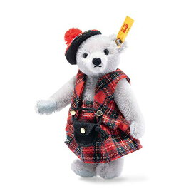 【中古】【未使用・未開封品】シュタイフ-Steiff #026911 エジンバラ テディベア、Great Escapes Edinburgh Teddybear in Giftbox, Mohair, 16 cm, Grey