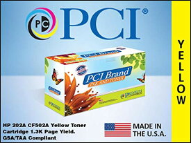【中古】【未使用・未開封品】PCI REMAN ALT. HP 202A CF502A イエロートナーカートリッジ 1.3K イールド TAA GSA