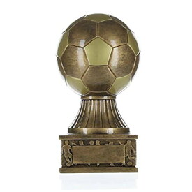 【中古】【未使用・未開封品】Decade Awards サッカーボール アクションペデスタルトロフィー ゴールド - Futbol Award - 高さ7.5インチ - リクエストに応じて刻印プレート