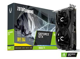 【中古】【未使用・未開封品】ZOTAC GeForce GTX 1660 Ti ゲーミング デュアルファン グラフィックスカード - 6GB