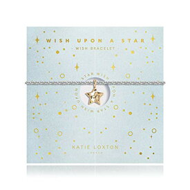 【中古】【未使用・未開封品】KATIE LOXTON Wish Upon a Star レディース シルバーメッキ 調節可能なウィッシュチャームブレスレット