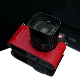 【中古】【未使用・未開封品】Gariz Black Label 本革BL-LCQR ハーフケース Leica Qタイプ116用 レッド