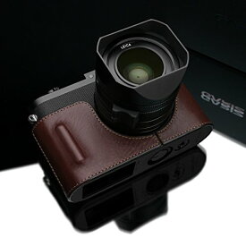 【中古】【未使用・未開封品】Gariz ブラックラベル 本革 BL-LCQBR ハーフケース Leica Qタイプ116用 ブラウン