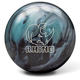 【中古】【未使用・未開封品】Brunswick Rhino Reactive ボーリングボール ドリル済み メタリックブルー/ブラック 12ポンド