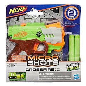 【中古】【未使用・未開封品】NERF MicroShots Zombie Strike Crossfire Bow Blaster ナーフマイクロショットゾンビストライククロスファイアボウブラスター [並行輸入品]