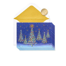 【中古】【未使用・未開封品】Papyrus クリスマスカード 封筒付き クリスマスの喜びと不思議 サンタのシーン (14枚)