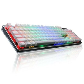 【中古】【未使用・未開封品】RGB Mechanical Keyboard, Rottay 16.8 Million RGB Backlit Wired Mechanical Gaming Keyboard with Brown Switches 104-Key Anti-ghosting and