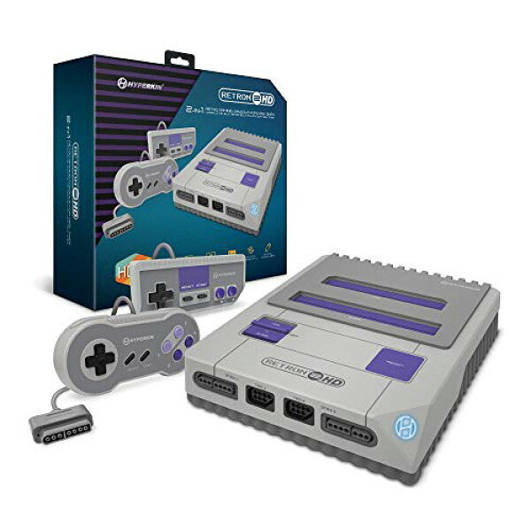 【中古】【未使用・未開封品】Hyperkin RetroN 2 HD Gaming Console for NES/ Super NES/ Super Famicom(Gray)