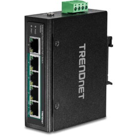 【中古】【未使用・未開封品】TRENDnet 5-Port Industrial Fast Ethernet DIN-Rail Switch, 4 X Fast Ethernet POE+ Ports, 1 X Fast Ethernet Port, 1 Gbps Switch Capacity,