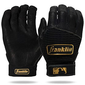 【中古】【未使用・未開封品】Franklin Sports MLB バッティンググローブ - プロクラシック ゴールドクローム ベースボール + ソフトボール バッティンググローブ - 大人用+ユ