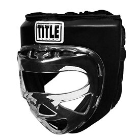 【中古】【未使用・未開封品】Title Boxing フェイスシールド ノーコンタクトヘッドギア 2.0 ブラック L