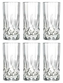 【中古】【未使用・未開封品】Barski ハイボール グラス 6個セット - ハイボールグラス - 鉛フリークリスタル - 美しいデザイン - 飲料タンブラー - 水 ジュース ワイン ビー