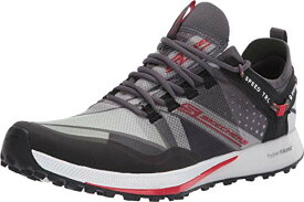 【中古】【未使用・未開封品】Skechers メンズ Go Run Speed Trail ランニングシューズ、チャコール/レッド、9 D(M) US