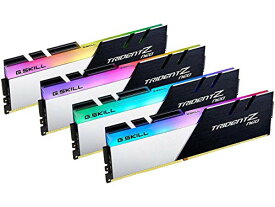 【中古】【未使用・未開封品】G.SKILL Trident Z Neo (AMD Ryzen) シリーズ 32GB (4 x 8GB) 288ピン RGB DDR4 SDRAM DDR4 3600 デスクトップ F4-3600C16Q-32GTZNC