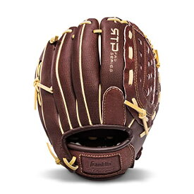 【中古】【未使用・未開封品】Franklin Sports Baseball Gloves - RTP Pro Baseball Fielding Glove - Infield, Outfield Glove - 10.0" Basket Web, Brown