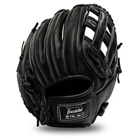 【中古】【未使用・未開封品】Franklin Sports Baseball Fielding Glove - Men's Adult and Youth Baseball Glove - CTZ5000 Black Cowhide Outfield Glove - 12.5" H-Web for