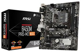 【中古】【未使用・未開封品】MSI ProSeries AMD Ryzen 第1および第2世代 AM4 M.2 USB 3 DDR4 D-Sub DVI HDMI マイクロATX マザーボード (B450M PRO-M2 Max) (B450MPM2MAX)