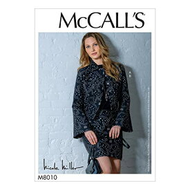 【中古】【未使用・未開封品】McCall's Patterns McCall's M8010E5 レディース ジャケットとスカート Nicole Miller サイズ14-22 裁縫パターン ホワイト