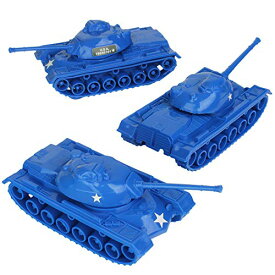 【中古】【未使用・未開封品】TimMee おもちゃの戦車 プラスチック陸軍男性用: ブルー WW2 3個 - アメリカ製