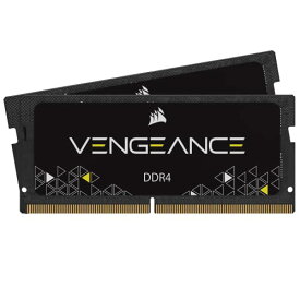 【中古】【未使用・未開封品】CORSAIR DDR4-2666MHz ノートPC用 メモリ Vengeance シリーズ 64GB [32GB × 2枚] CMSX64GX4M2A2666C18