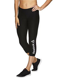 【中古】【未使用・未開封品】Reebok Womens Capri Compression Athletic Pants, Black, Large