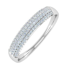 【中古】【未使用・未開封品】1/4 カラット ドーム型 ダイヤモンド 結婚指輪 10K ゴールド