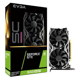 【中古】【未使用・未開封品】EVGA GeForce GTX 1650 Super SC ウルトラゲーム 4GB GDDR6 デュアルファン メタルバックプレート 04G-P4-1357-KR