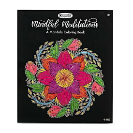 【中古】【未使用・未開封品】Crayola Mandala Coloring Book, Mindful Meditations, 40 Premium Coloring Pages, Gift, Multicolor