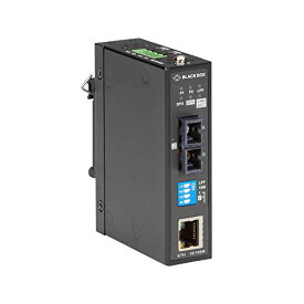 【中古】【未使用・未開封品】Black Box LMC280 Series Fast Ethernet Industrial Media Converter - Single-Mode SC - 1 x Network (RJ-45) - 1 x SC Ports - DuplexSC Port