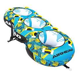 【中古】【未使用・未開封品】Airhead Blast 3 | 3 Rider Towable Tube for Boating, Blue