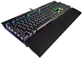 【中古】【未使用・未開封品】CORSAIR K70 RGB MK.2 Mechanical Gaming Keyboard - USB Passthrough & Media Controls - Tactile & Quiet- Cherry MX Brown - RGB LED Backlit