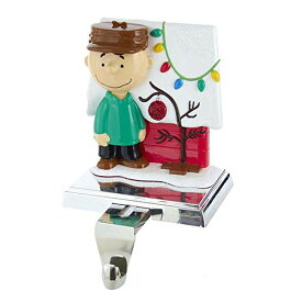 【中古】【未使用・未開封品】Peanuts Kurt Adler 5インチ チャーリーブラウン 犬小屋用ストッキングホルダー付き マルチ