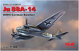 【中古】【未使用・未開封品】ICM Models ICM JU 88A-14 WWII German Bomber Model Kit (1/48 Scale) [並行輸入品]